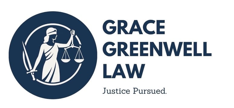 Grace Greenwell Logo - Justice Pursued